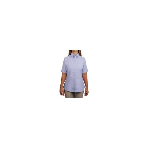 Camisa oxford manga corta dama color azul