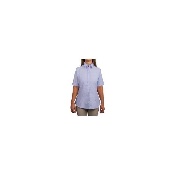 Camisa oxford manga corta dama color azul
