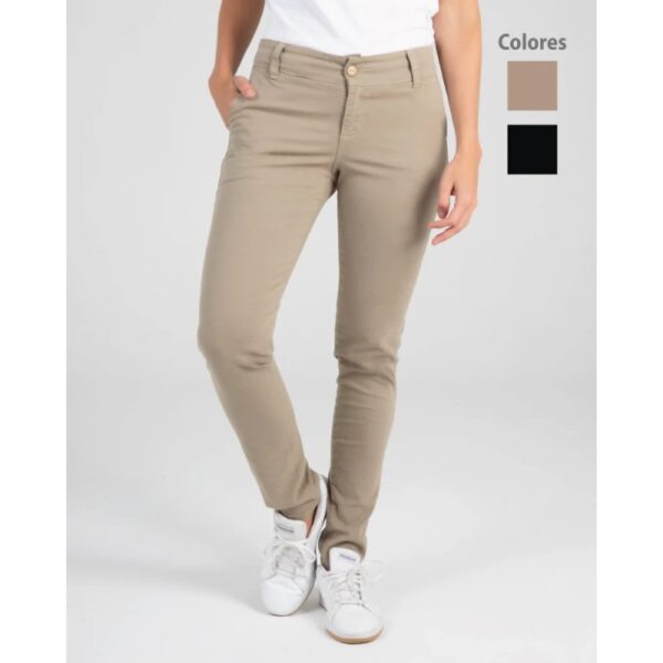 Pantalon dama dril strech caqui talla