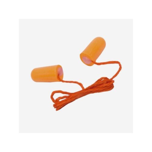 Protectores auditivos insercion espuma con cordon coraza paq x 100 pares clay