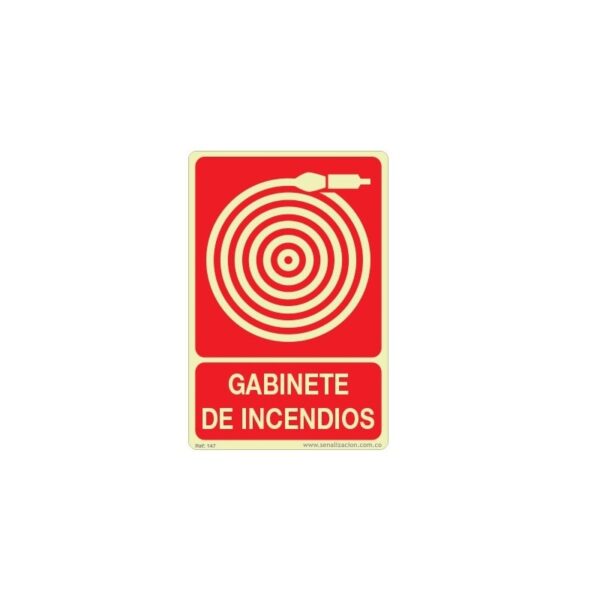 Señalizacion para gabinetes contra incendio